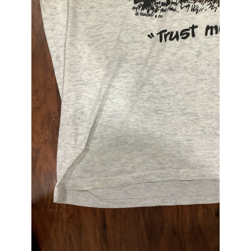 Oneita 90s Made in USA Print Short sleeve T-shirt Size L Old Vintage Men's - Picture 7 of 10